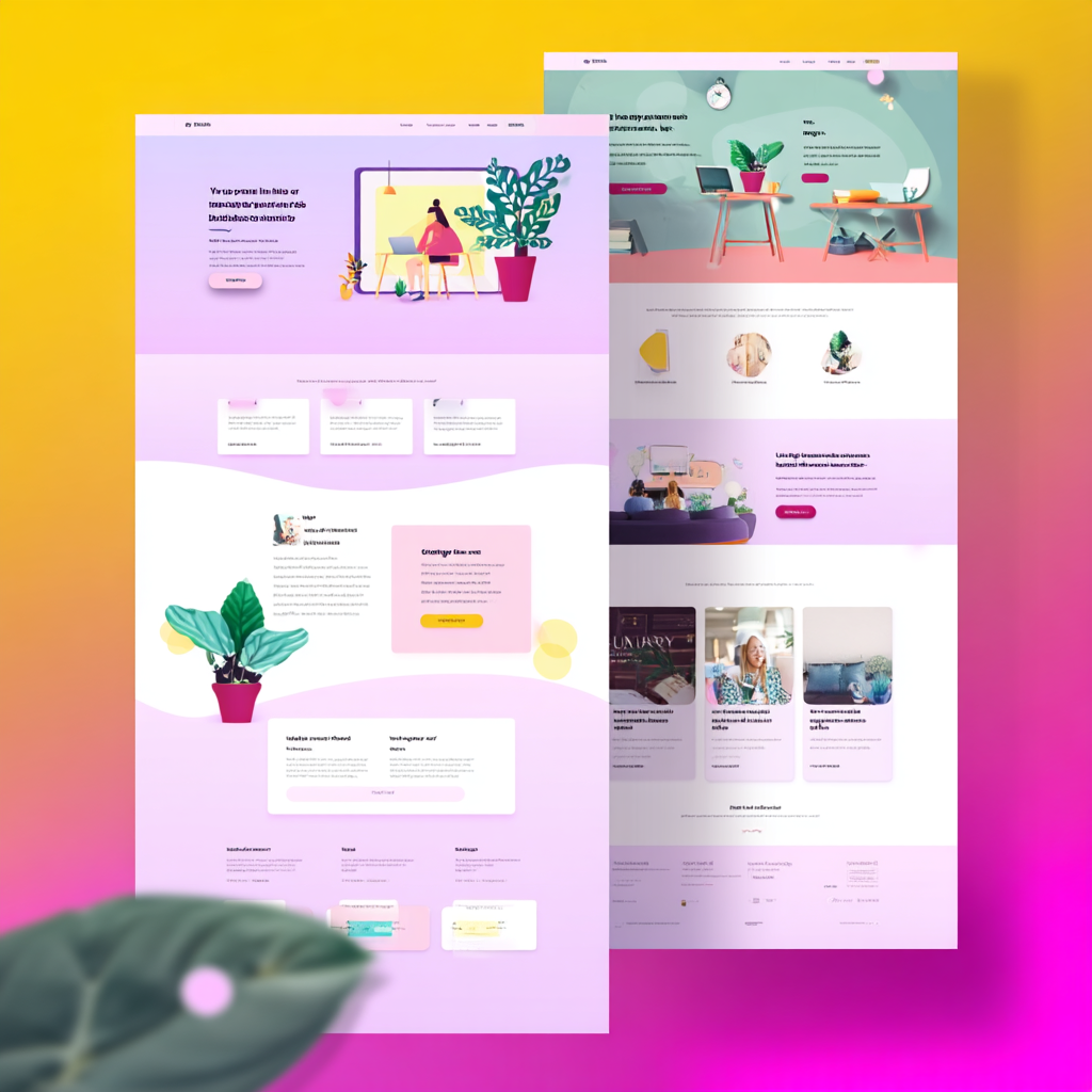Landing page example made with AI