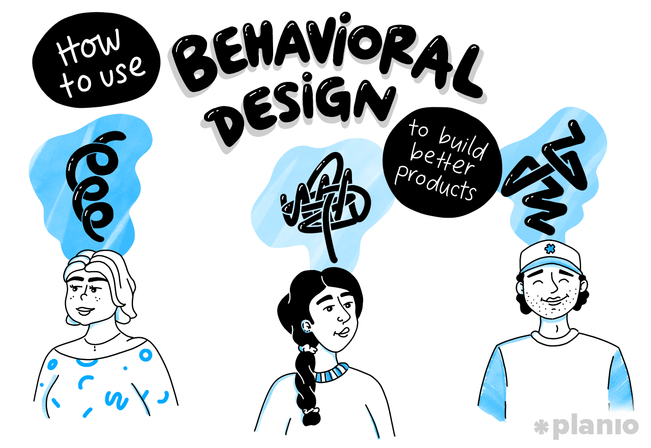 The Power of Behavioral Science in UX Design line illustration
