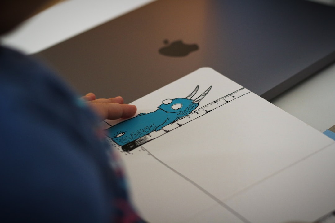 Graphic designer working on a logo design