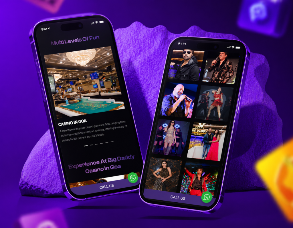 Big Daddy Casino Website Redesign Responsive shot for mobile
